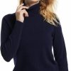 Sweaters | EURKEA Eurkea Women'S Turtleneck 100% Cashmere Sweater, Long Sleeves Pullover Winter Top For Women, Gift Ready