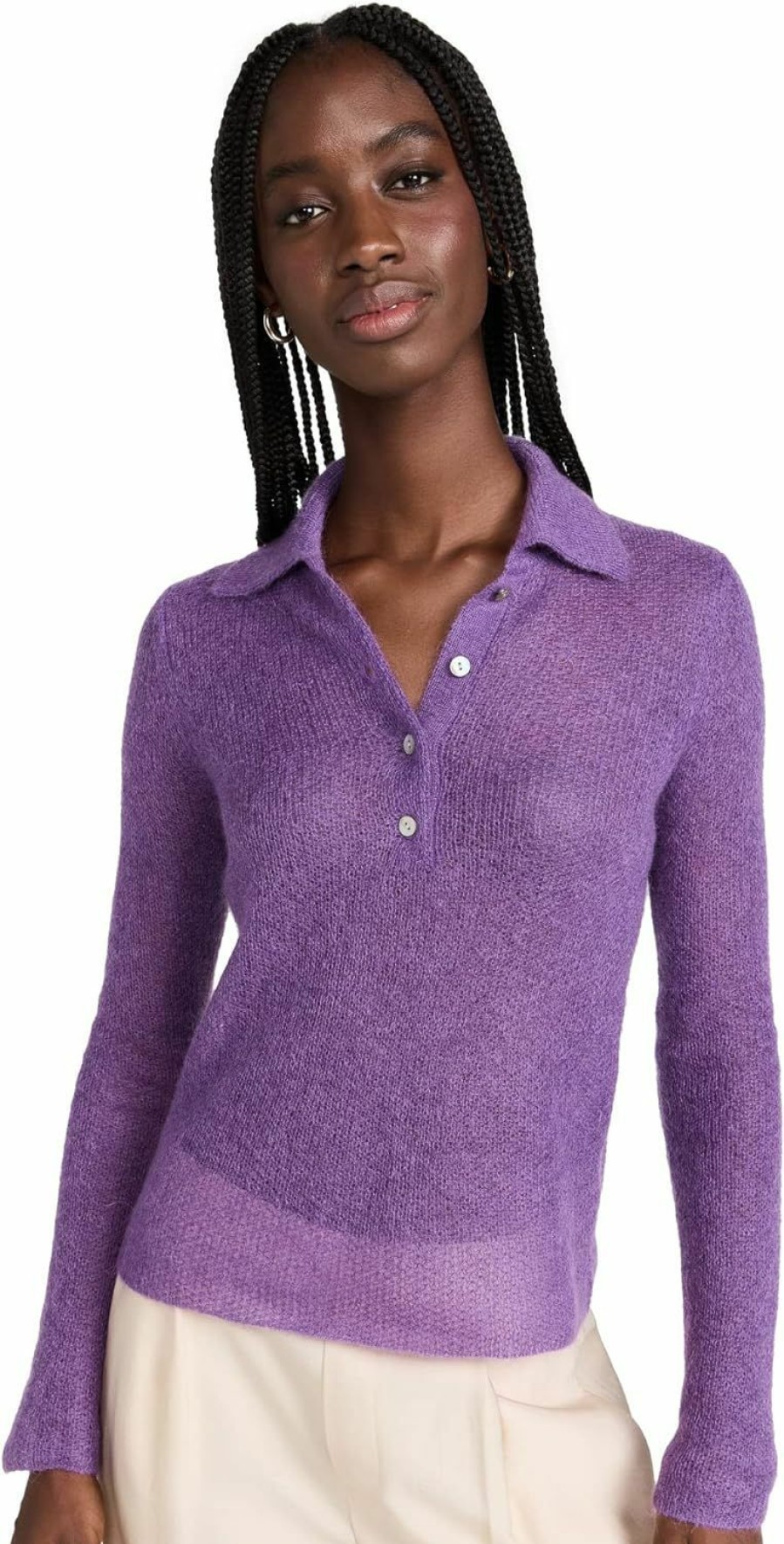 Sweaters | Vince Vince Women'S Brushed Polo Sweater