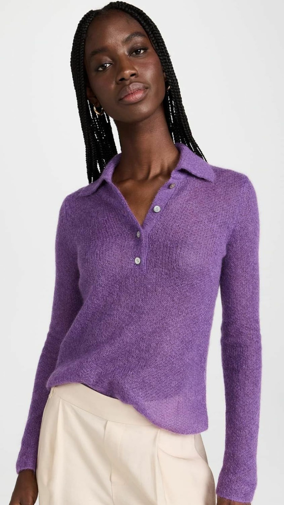 Sweaters | Vince Vince Women'S Brushed Polo Sweater