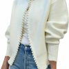 Sweaters | Kedera Kedera Womens Casual Cardigan Sweater Elegant Long Sleeve Oversized Pullover Knit Sweater With Pearls