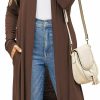 Sweaters | Newchoice Newchoice Womens Long Cardigan Fall Casual Draped Open Front Lightweight Long Sleeve Cardigan Duster With Pockets