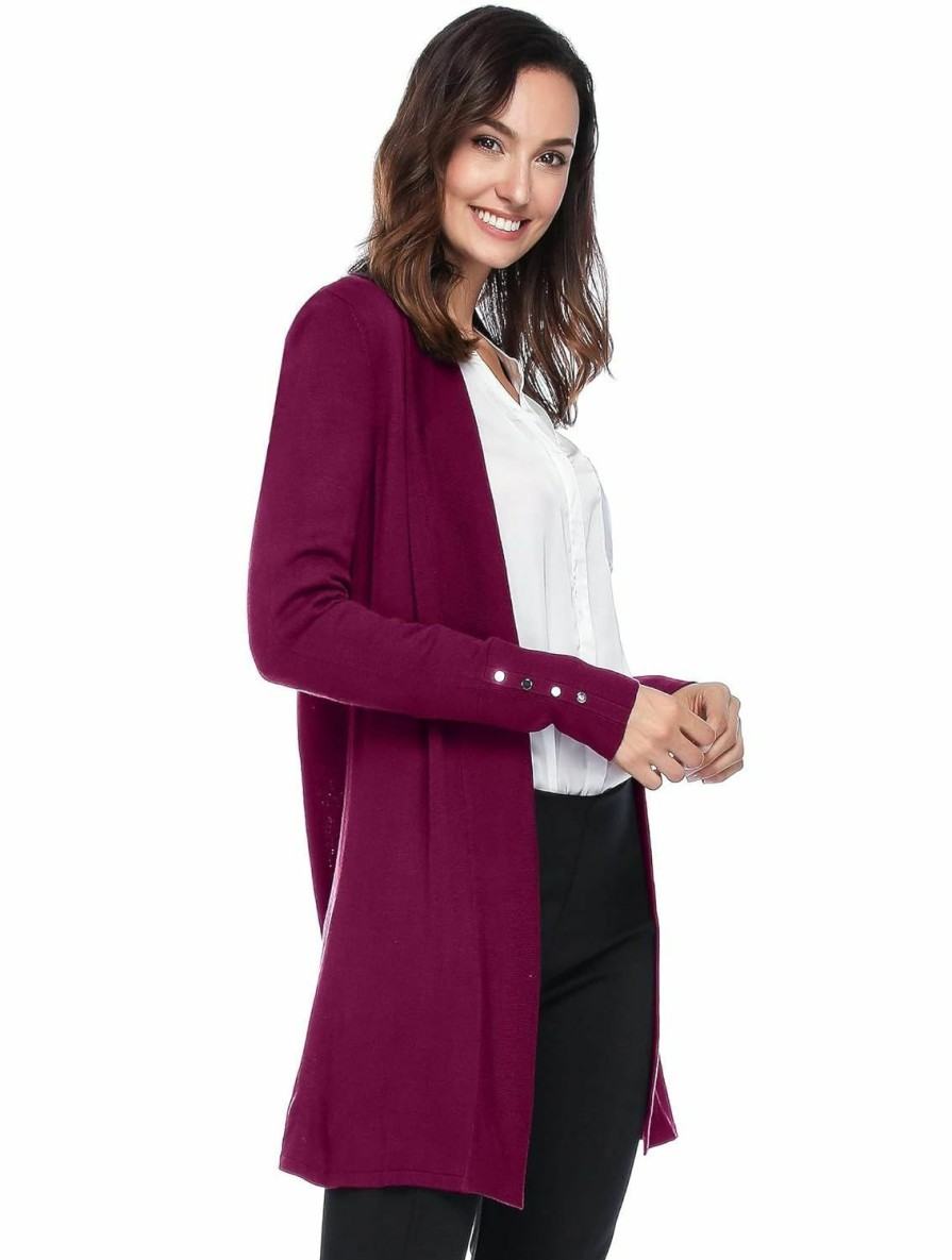 Sweaters | Spicy Sandia Spicy Sandia Women'S Cardigans Open Front Long Sleeve Cardigan Sweaters Dressy Casual Trendy Lightweight