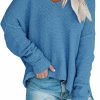 Sweaters | LAICIGO Women'S Off Shoulder Knit Sweaters Oversized V Neck Long Sleeve Loose Lightweight Pullover Tops