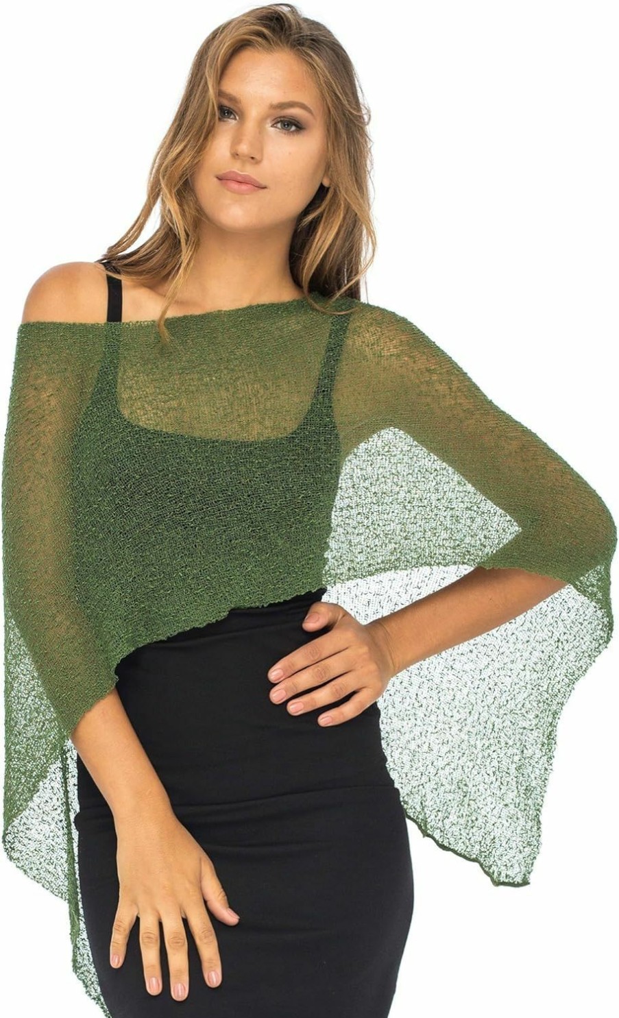 Sweaters | Back From Bali Back From Bali Womens Sheer Poncho Shrug Bolero, Lightweight Summer Shrug Pullover Sweater