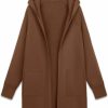 Sweaters | MAGCOMSEN Magcomsen Women'S Open Front Cardigan Knit Lightweight Coatigan Jacket Hooded Sweater Coat 2 Pockets 2024 Spring Casual