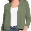 Sweaters | Urban CoCo Urban Coco Women'S 3/4 Sleeve Cropped Cardigan Sweater Lightweight Open Front Shrug For Dresses