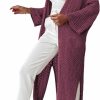 Sweaters | SHEWIN Shewin Women'S Casual Long Sleeve Open Front Cardigan Lightweight Knit Loose Split Crochet Floor Length Kimono Sweaters