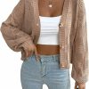 Sweaters | SHENHE Shenhe Women'S Button Down V Neck Drop Shoulder Colorblock Casual Sweater Cardigan