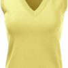 Sweaters | EIMIN Eimin Women'S V-Neck Sleeveless Stretch Pullover Premium Sweater Vest Top (S-3X)