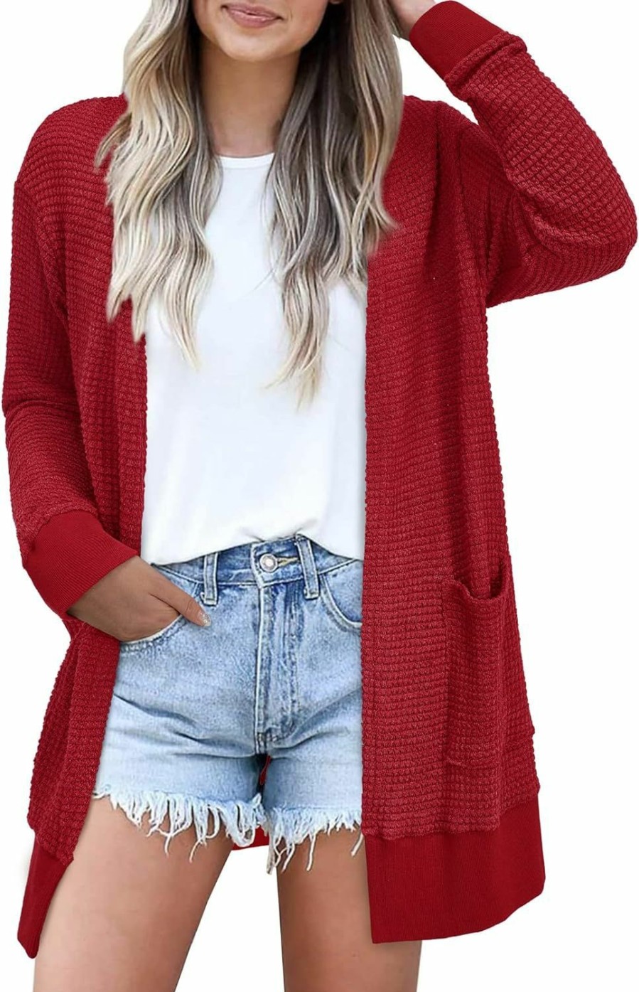 Sweaters | STYLEWORD Styleword Women'S Fashion Cardigan Sweater Lightweight Open Front Long Casual Beach Kimonos Outfits With Pockets