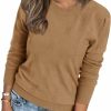 Sweaters | Arach&Cloz Arach&Cloz Womens Spring Summer Tops 2024 Fashion Short Long Sleeve Sweaters Crew Neck Lightweight Knit Dressy Blouse Shirts