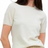 Sweaters | State Cashmere State Cashmere Women'S Essential Short Sleeve Crewneck Sweater 100% Pure Cashmere Classic Tee Pullover