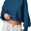 Sweaters | PRETTYGARDEN Prettygarden Women'S Fall Cropped Striped Sweaters Casual Long Sleeve Crewneck Pullover Oversized Winter Tops Jumper