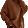 Sweaters | imesrun Imesrun Womens Turtleneck Oversized Sweater Batwing Chunky Pullover Sweater Casual Fall Loose Knit Jumper Top