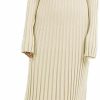 Sweaters | Argeousgor Argeousgor Casual Knit Long Sleeve Maxi Dress For Women Crew Neck Ribbed Bodycon Midi Dress Fall Winter Sweater Long Dress