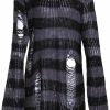 Sweaters | Peaceglad Peaceglad Womens Oversized Goth Punk Ripped Striped Long Sleeve Pullover Sweater Dress Tops