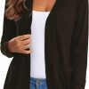 Sweaters | Urban CoCo Urban Coco Womens' Long Sleeve Knit Sweater Cardigans Curved Hem Open Front With Pockets