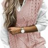 Sweaters | EVALESS Evaless Oversized Sweater Vest For Women V Neck Sleeveless Solid Color Loose Pullover Sweater