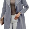 Sweaters | ECOWISH Ecowish Women Cardigan Jacket Coat - Fall 2023 Knit Lapel Long Sleeve Striped Casual Open Front Sweater Coatigan