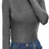 Sweaters | XSRYT Women'S Long Sleeve Mock Turtleneck Tops Casual Slim Fitted Lightweight Under Layer Pullover Shirts