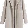 Sweaters | Caracilia Caracilia Womens Long Knit Cardigan Sweaters Oversized Open Front Long Sleeve Lapel Casual Jacket Fall Coat Dressy Coatigan