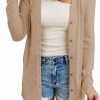 Sweaters | MAFILOP Women'S Open Front Lightweight Cardigan Long Sleeve Button Down Loose Solid Outwear Sping Cardigans