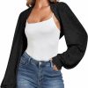 Sweaters | ZAFUL Zaful Open Front Cardigan Cropped Bolero For Women Bolero Shrugs For Evening Dress Strechy Crochet Knit Top