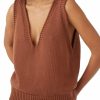 Sweaters | Locachy Locachy Women'S V Neck Sleeveless Knit Pullover Sweater Vest Casual Cami Tank Top