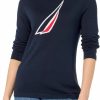 Sweaters | Nautica Nautica Women'S Pullover Long Sleeve Crewneck Sweater