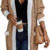 Sweaters | PRETTYGARDEN Prettygarden Women'S 2024 Fall Cable Knit Cardigan Sweaters Casual Long Sleeve Open Front Loose Outerwear Coats