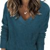 Sweaters | Bluetime Bluetime Women'S Fall Long Sleeve V Neck Ribbed Knit Sweaters Loose Fit Casual Soft Pullover Sweater Jumper Tops