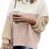 Sweaters | SAUKOLE Womens Sweaters Casual Zipper Neck Knit Tops Batwing Sleeve Oversized Sweatshirt Stripes Pullover Sweater Side Split