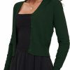 Sweaters | BERESIA Women'S V-Neck Button Down Long Sleeve Cardigan For Women Cropped Soft Lightweight Knit Sweater