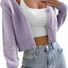 Sweaters | Verdusa Verdusa Women'S Button Front Long Sleeve Knitted Crop Cardigan Sweater