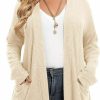 Sweaters | LARACE Larace Open Front Knit Cardigan Sweaters For Women Plus Size Long Sleeve Tops With Pockets Lightweight For Winter