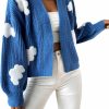 Sweaters | SweatyRocks Sweatyrocks Women'S Graphic Embroidery Long Sleeve Loose Cardigan Open Front Knit Cardigan Crop Sweater