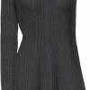 Sweaters | AnotherChill Anotherchill Womens Sweater Dress Ribbed Knit Short Mini Dresses Long Sleeve Crewneck Causal 2023 Fall Winter