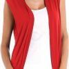 Sweaters | Urban CoCo Urban Coco Women'S Sleeveless Cardigan Open Front Vest Lightweight Cool Coat