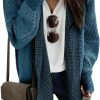 Sweaters | Sidefeel Sidefeel Womens Plaid Long Sleeve Open Front Cardigan Oversized Chunky Knit Sweaters Coat