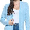 Sweaters | Mariyaab Women'S 100% Cashmere Soft Long Sleeve Front Drape Open Cardigan