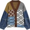 Sweaters | JASCLS Jascls Women'S Cable Knit Long Sleeve Open Front Cardigan V-Neck Button Down Embroidery Chunky Oversized Sweater Coat Outwear