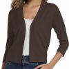 Sweaters | EXCHIC Exchic Women'S Cropped Shrug Cardigan 3/4 Sleeve Open Front Cardigan Sweater