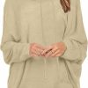 Sweaters | ZANZEA Zanzea Women'S Oversized Baggy Tunic Tops Long Sleeve Pullover Sweaters Cowl Neck Loose Casual Blouse