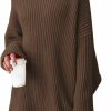 Sweaters | LILLUSORY Lillusory Womens Turtleneck Oversized Long Batwing Sleeve Fall Sweater 2023 Plus Size Tunic Pullover Ribbed Knit Dresses