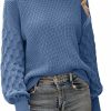 Sweaters | PRETTYGARDEN Prettygarden Women'S 2024 Winter Pullover Sweater Casual Long Sleeve Crewneck Loose Chunky Knit Jumper Tops Blouse