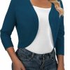 Sweaters | AAMILIFE Aamilife Women'S 3/4 Sleeve Cropped Cardigans Sweater Open Front Short Shrugs