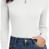 Sweaters | PrettyGuide Prettyguide Women'S Ribbed Turtleneck Long Sleeve Sweater Tops