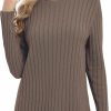 Sweaters | Urban CoCo Urban Coco Women'S Long Sleeve Crewneck Tops 2024 Spring Tunic Sweatshirt Casual Knitted Sweater Pullover Tee Shirts