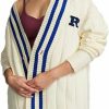 Sweaters | KINGDOLA Women'S School Style Knitted Cardigan Sweaters Casual Lightweight Soft Knit Varsity Striped Cardigan Outerwear