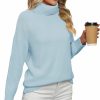 Sweaters | Jouica Jouica Women 2023 Fall Casual Turtleneck Batwing Sleeve Chunky Oversized Ribbed Knit Tunic Sweaters Pullover